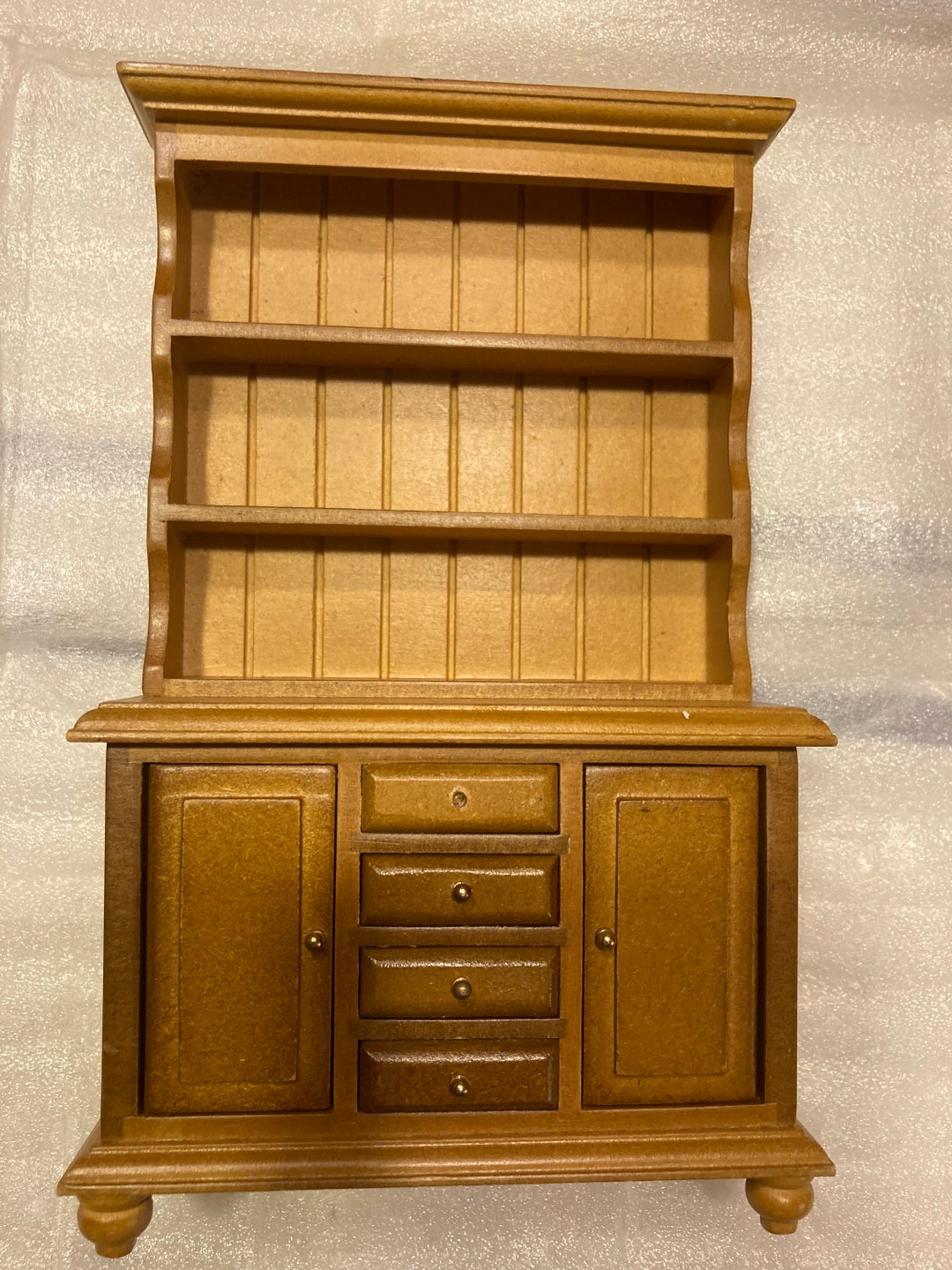 CONCORD DOLLHOUSE Natural Wood Bookcase Hutch 6029 Etsy