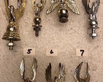 Choice of One (1) CHROME PEDAL Car Eagle Hood Ornament, Near Mint, Like New, L@@K!  Please READ!!