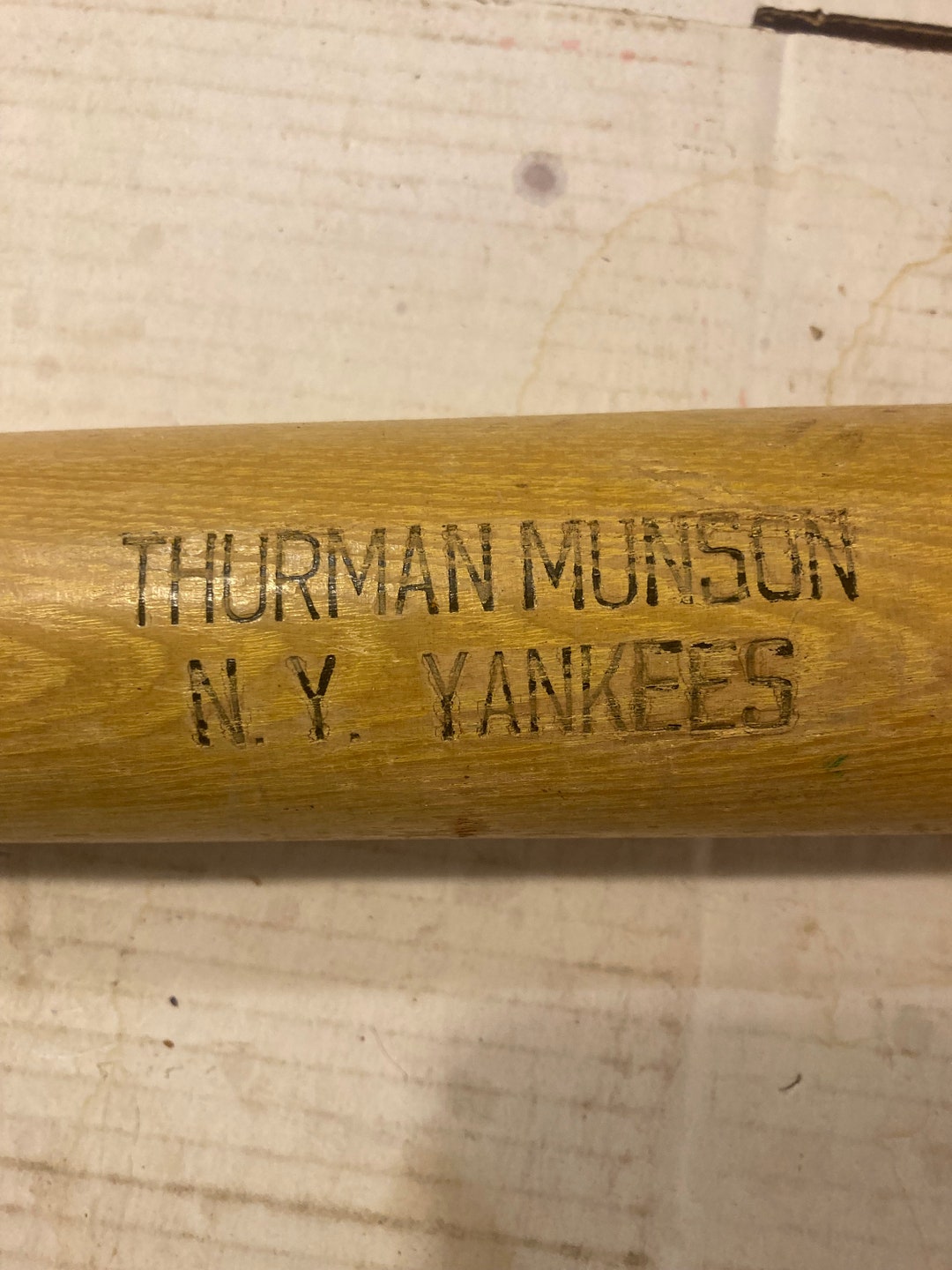RARE Vintage thurman Munson Newyork Yankees, Bat Day, Burger King