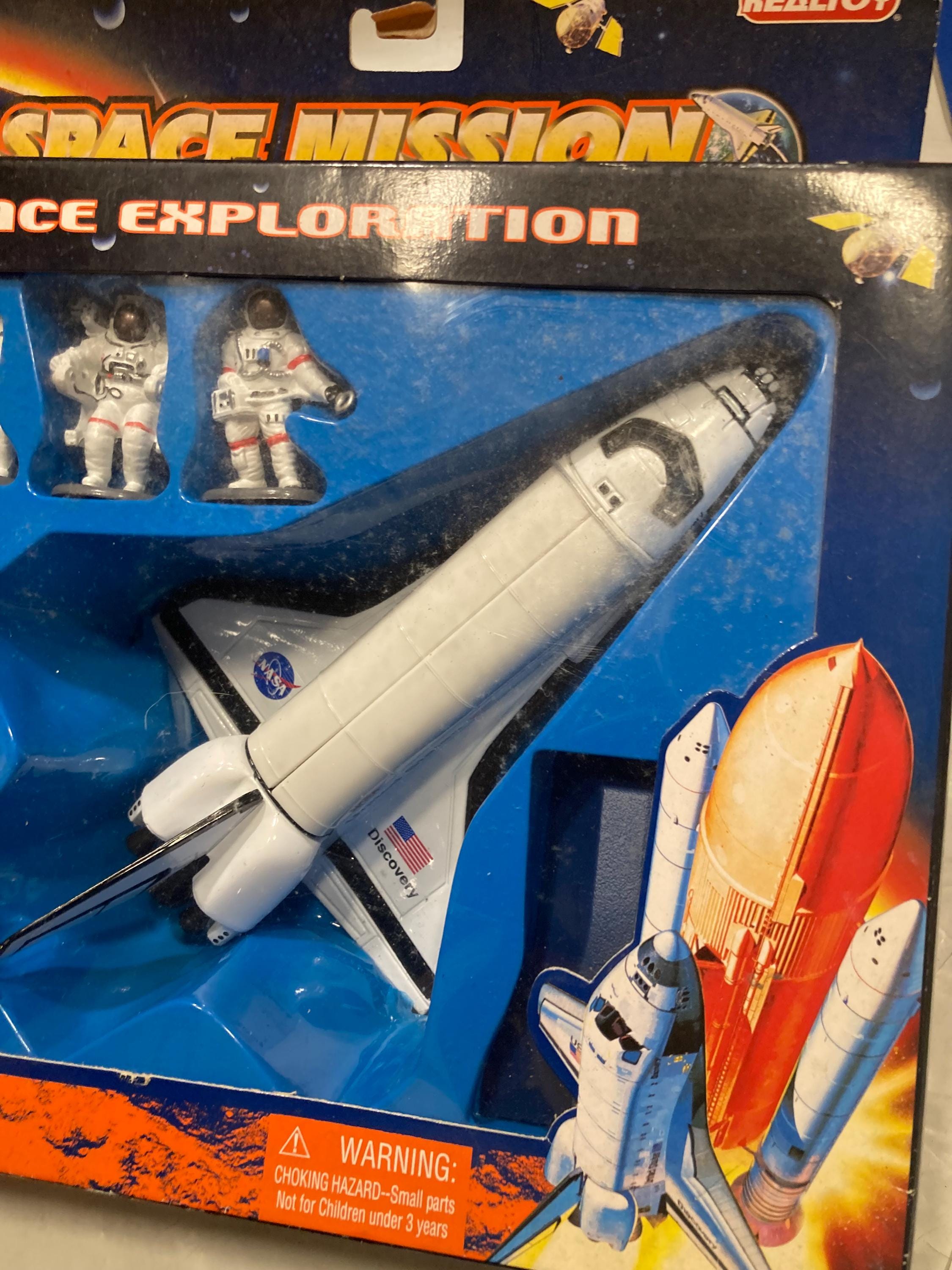その他 REALTOY SPACE MISSION L REALTOY Space Shuttle w/Booster & Astronauts Die Cast Playset Real Toy