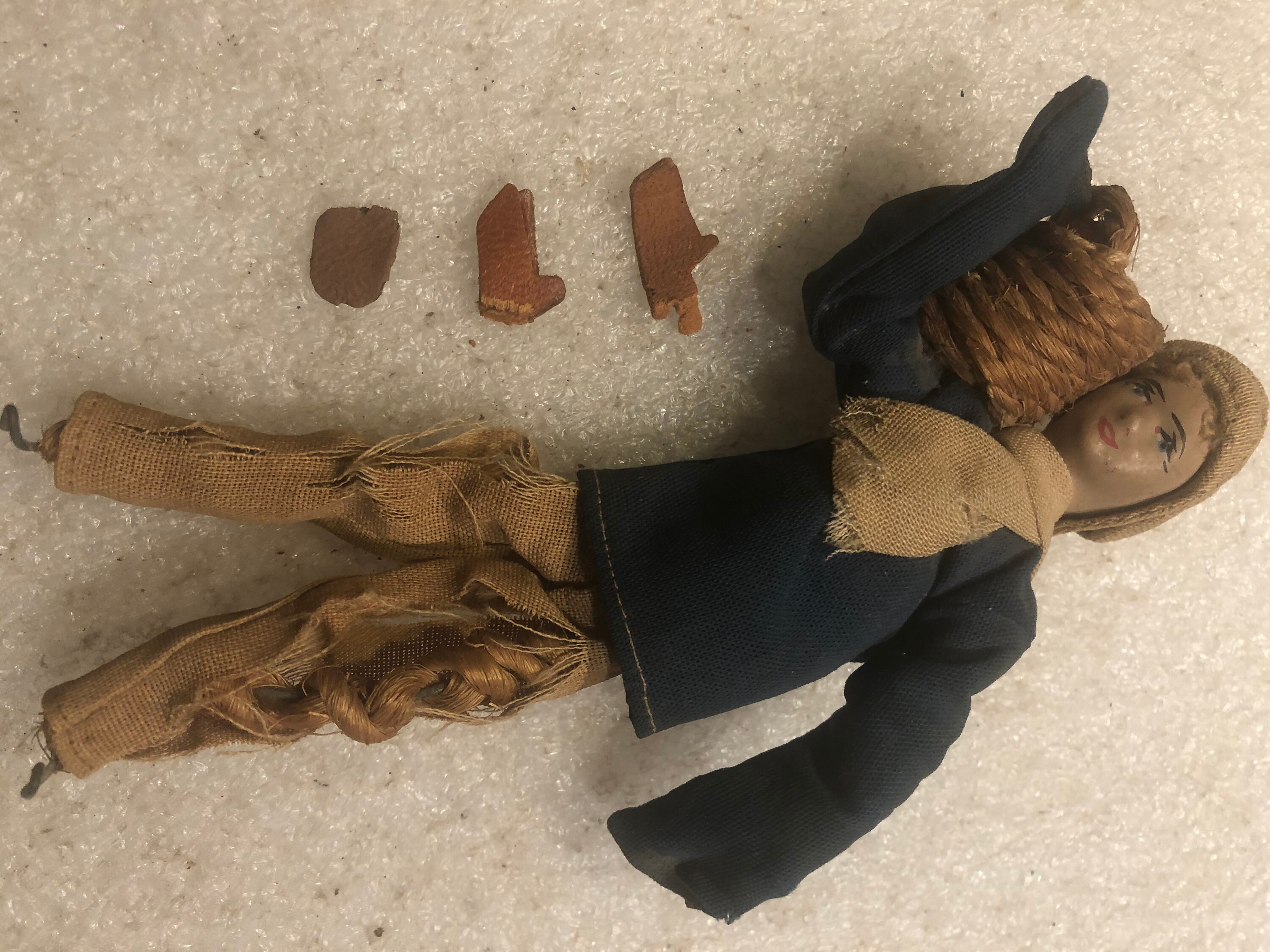 Très, très vieille (années 40) Poupée nationale ISRAÉLIENNE faite - Main Image