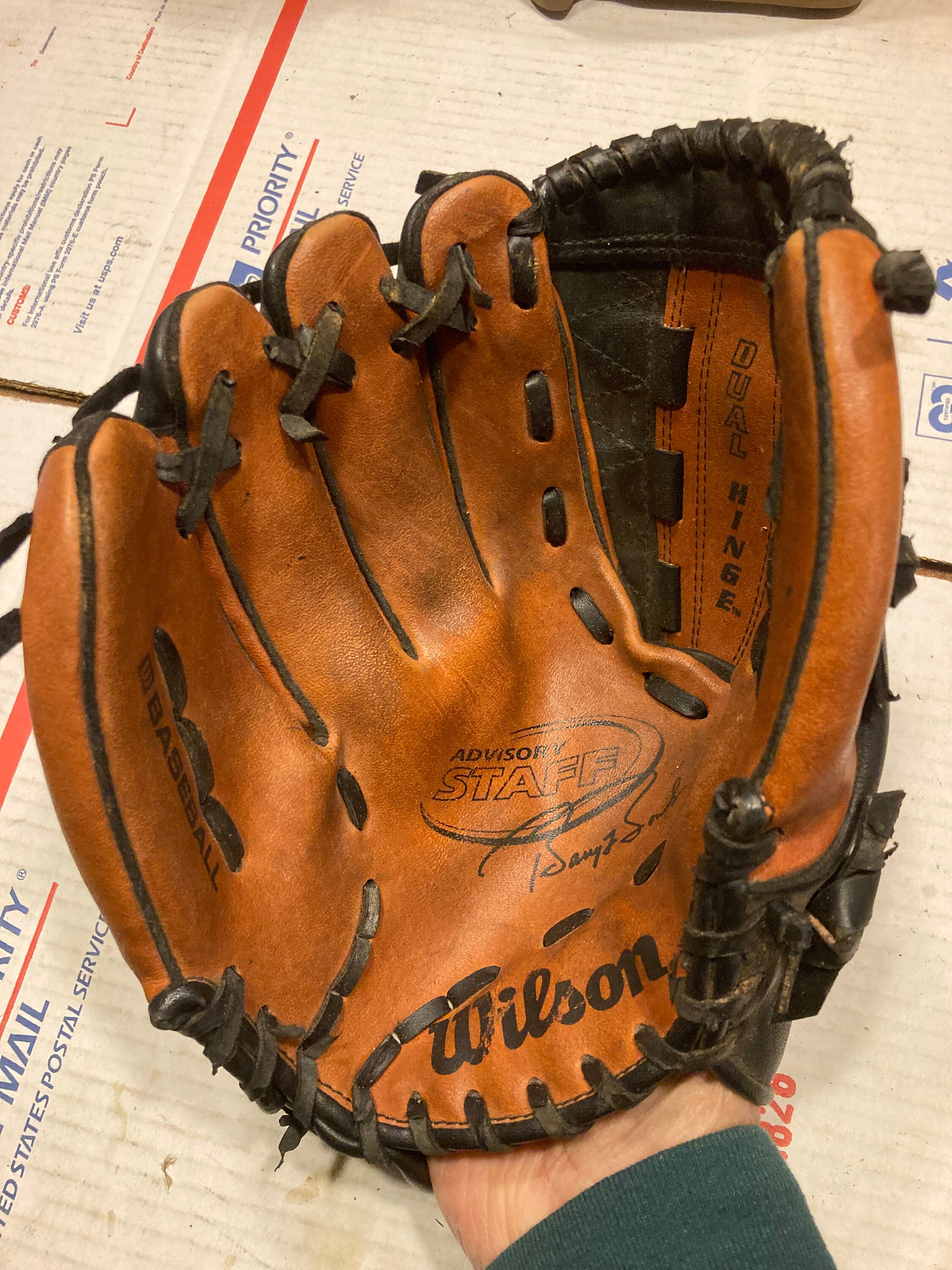 Guante de béisbol vintage 