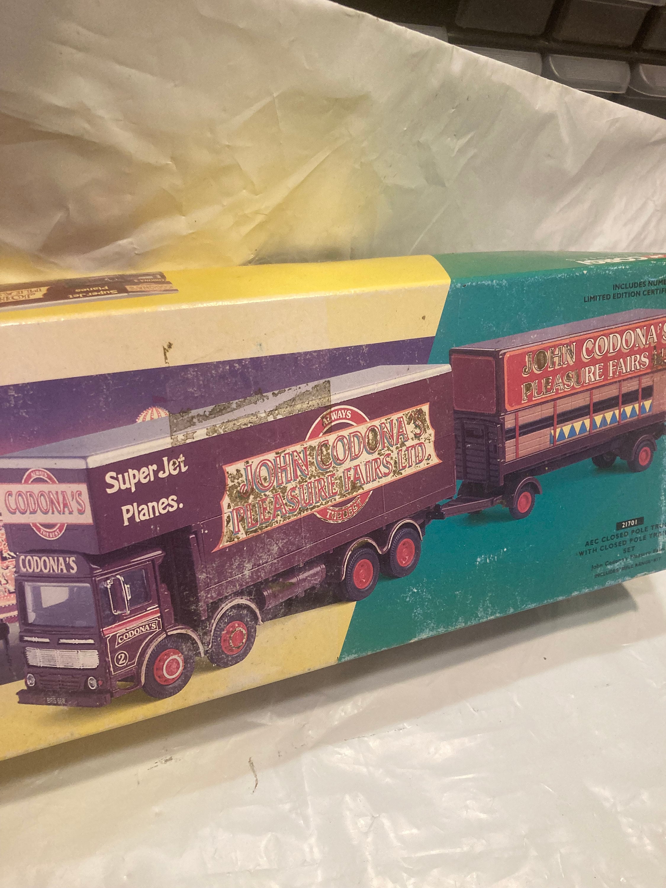 Two items including a Corgi Classics model AEC Closed Pole Truck with