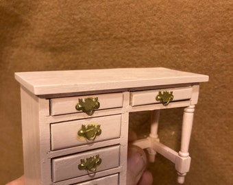 Vintage Concord Dollhouse Miniature Antique Desk #6251 (CHOICE of COLOR), Pink, or Pink and White, MINT in Box!!