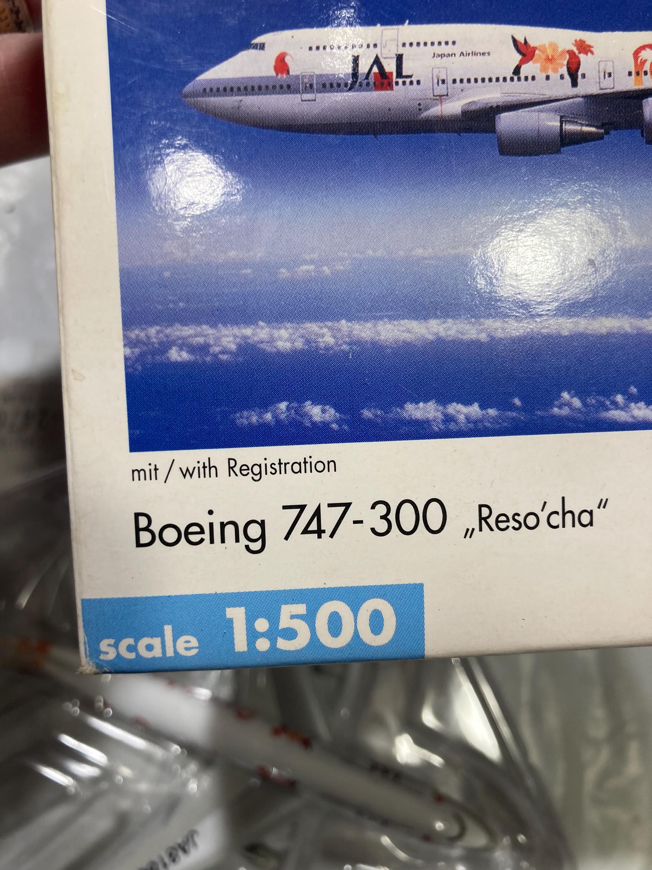 Vintage JAL JAPAN Airlines, BOEING 747-300, 1:500 , #503969, Still