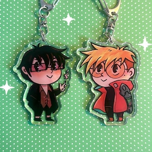 Vash and Wolfwood Key Chains