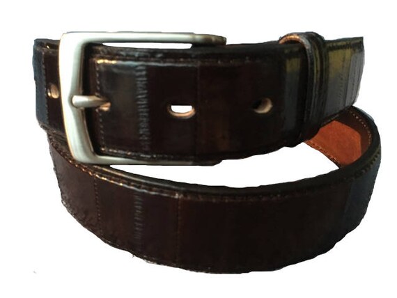 eel skin belt