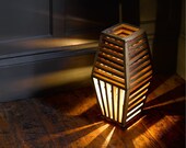 Slatted Wood Floor Lamp