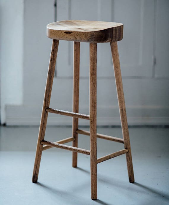 Bailey Weathered Oak Stool