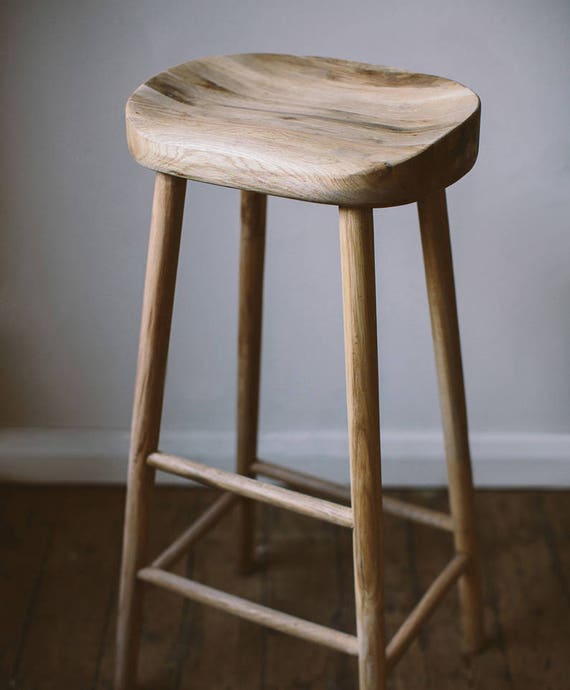 Bailey Weathered Oak Stool