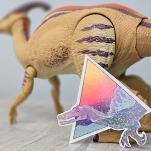 Spinosaurus Dinosaur Holographic Sticker