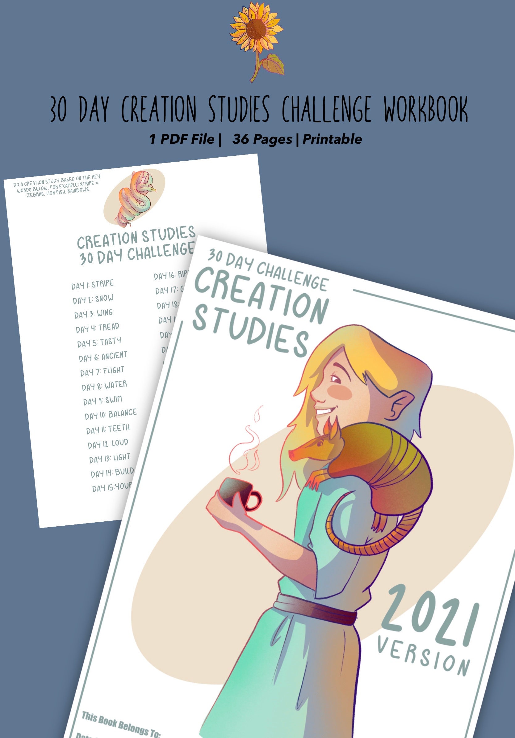 Jehovah’s Witnesses Creation Study 30 Day Challenge Workbook 2021 ver…
