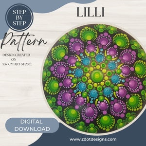 Z Dot Designs Dot Mandala Tutorial | Step-by-Step Instructions | Digital Download | Dotting Pattern