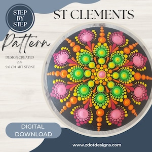 Z Dot Designs Dot Mandala Tutorial | Step-by-Step Instructions | Digital Download | Dotting Pattern