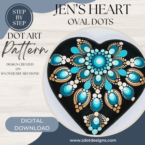 Z Dot Designs Dot Mandala Tutorial | Step-by-Step Instructions | Digital Download | Dotting Pattern | Oval Dots