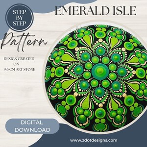 Z Dot Designs Dot Mandala Handledning | Steg-för-steg-instruktioner | Digital nedladdning | Prickmönster