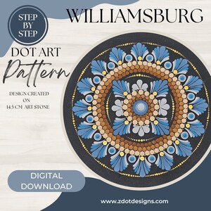 Z Dot Designs Dot Mandala Handledning | Steg-för-steg-instruktioner | Digital nedladdning | Prickmönster