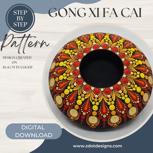 Z Dot Designs Dot Mandala Handledning | Steg-för-steg-instruktioner | Digital nedladdning | Prickmönster