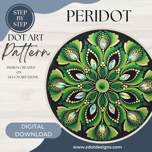 Z Dot Designs Dot Mandala Handledning | Steg-för-steg-instruktioner | Digital nedladdning | Prickmönster