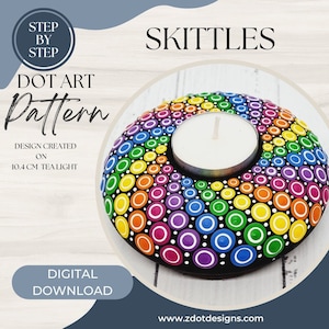 Z Dot Designs Dot Mandala Tutorial | Instrukcje krok po kroku | Pobieranie cyfrowe | Wzór kropek