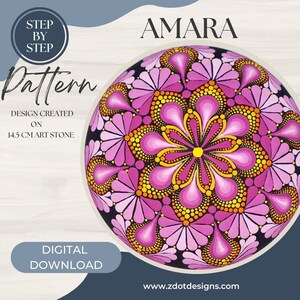 Z Dot Designs Dot Mandala Handledning | Steg-för-steg-instruktioner | Digital nedladdning | Prickmönster