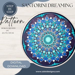Z Dot Designs Dot Mandala Tutorial | Step-by-Step Instructions | Digital Download | Dotting Pattern