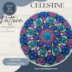 Z Dot Designs Dot Mandala Tutorial | Step-by-Step Instructions | Digital Download | Dotting Pattern