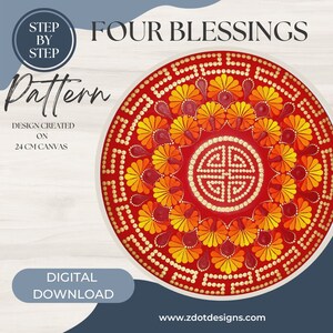 Z Dot Designs Dot Mandala Handledning | Steg-för-steg-instruktioner | Digital nedladdning | Prickmönster