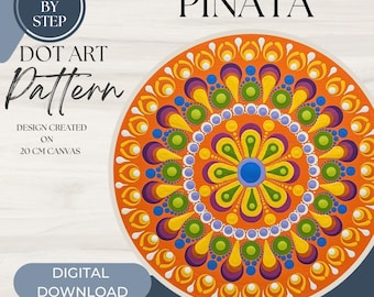 Z Dot Designs Dot Mandala Tutorial | Step-by-Step Instructions | Digital Download | Dotting Pattern