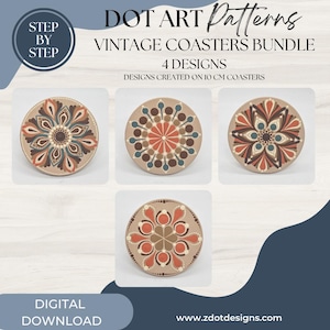 Z Dot Designs Dot Mandala Handledning | Steg-för-steg-instruktioner | Digital nedladdning | Prickmönster