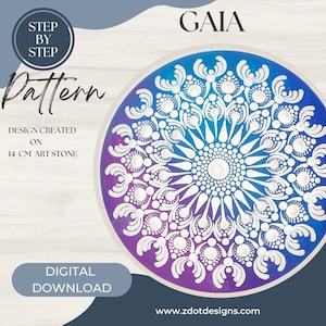 Z Dot Designs Dot Mandala Tutorial | Step-by-Step Instructions | Digital Download | Dotting Pattern