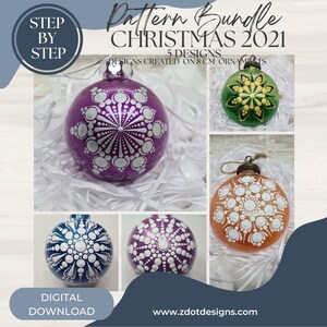 Z Dot Designs Dot Mandala Handledning | Steg-för-steg-instruktioner | Digital nedladdning | Prickmönster