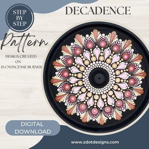 Z Dot Designs Dot Mandala Tutorial | Step-by-Step Instructions | Digital Download | Dotting Pattern