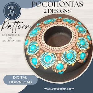 Z Dot Designs Dot Mandala Tutorial | Step-by-Step Instructions | Digital Download | Dotting Pattern