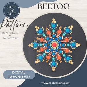 Z Dot Designs Dot Mandala Tutorial | Step-by-Step Instructions | Digital Download | Dotting Pattern
