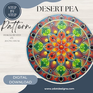 Z Dot Designs Dot Mandala Tutorial | Step-by-Step Instructions | Digital Download | Dotting Pattern