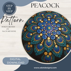 Z Dot Designs Dot Mandala Tutorial | Step-by-Step Instructions | Digital Download | Dotting Pattern