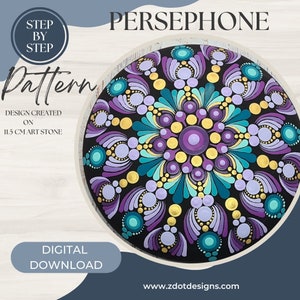 Z Dot Designs Dot Mandala Tutorial | Step-by-Step Instructions | Digital Download | Dotting Pattern