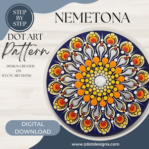 Z Dot Designs Dot Mandala Handledning | Steg-för-steg-instruktioner | Digital nedladdning | Prickmönster