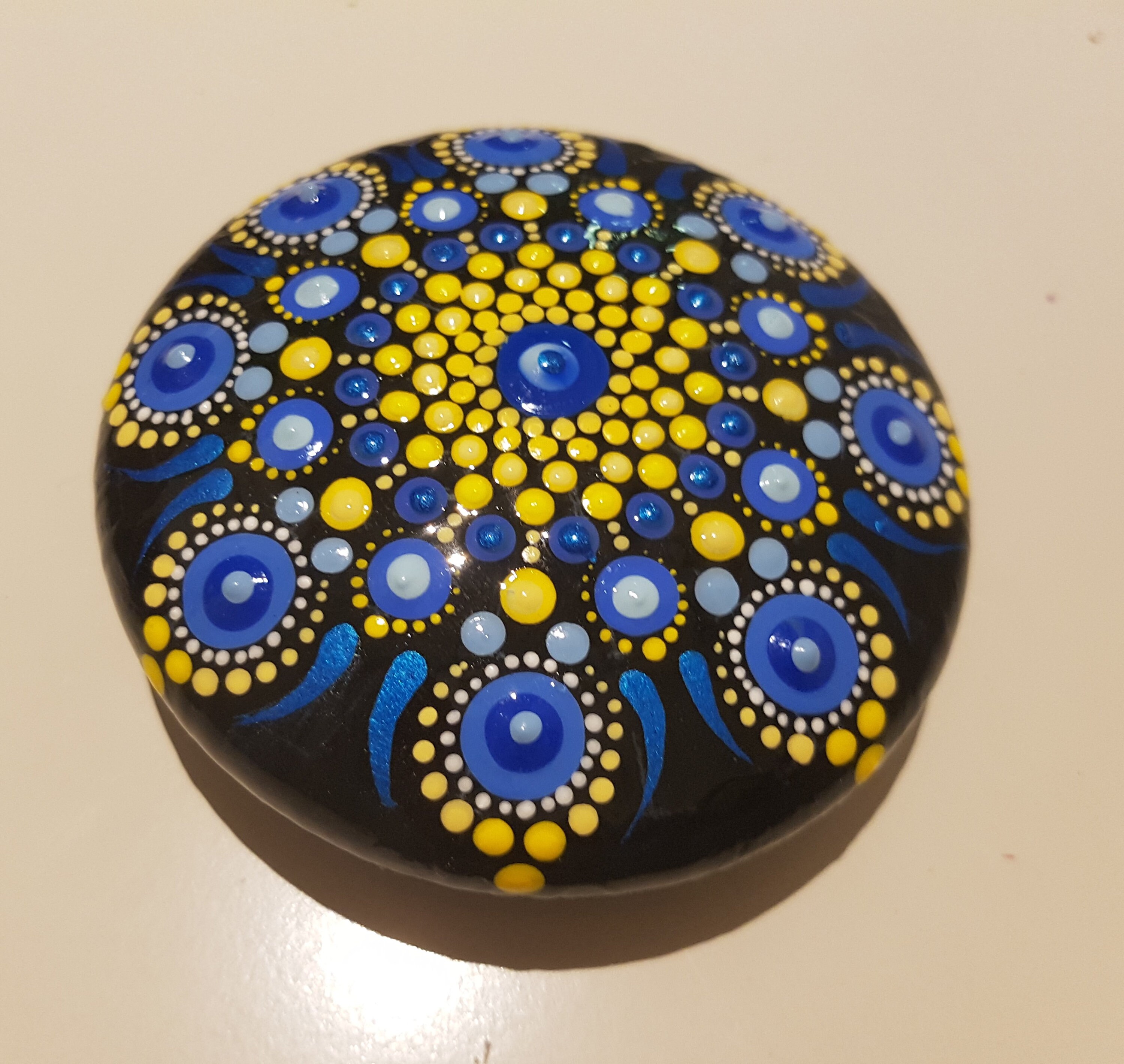 A Stone's Throw Mandala Dot Art hn