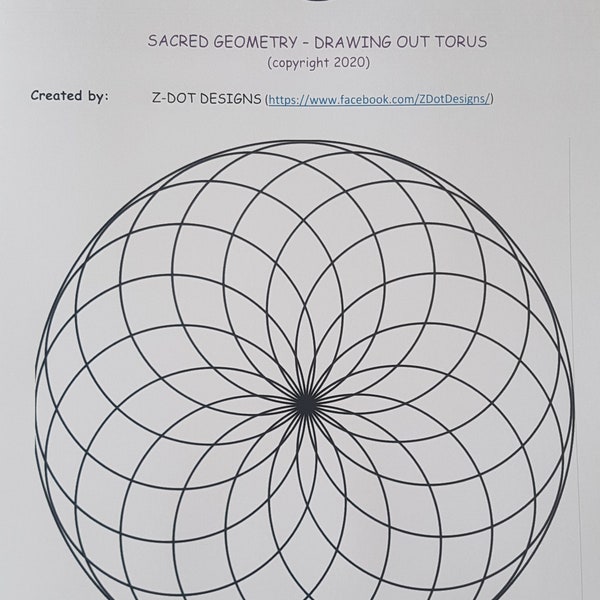 Z Dot Designs Dot Mandala Tutorial | Schritt-für-Schritt-Anleitung | Digitaler Download | Punktmuster