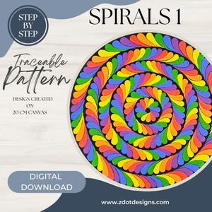 Z Dot Designs Dot Mandala Tutorial |  Traceable Pattern | Step-by-Step Instructions | Digital Download | Dotting Pattern
