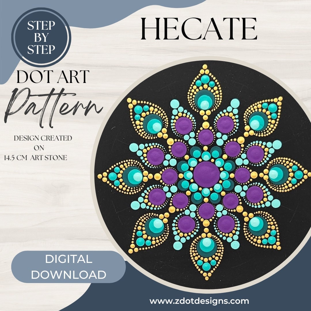 Z Dot Designs Dot Mandala Tutorial | Step-by-step Instructions