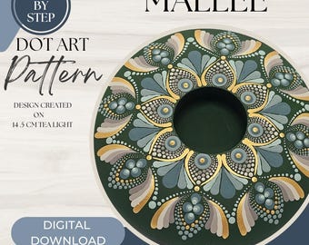Z Dot Designs Dot Mandala Tutorial | Step-by-Step Instructions | Digital Download | Dotting Pattern