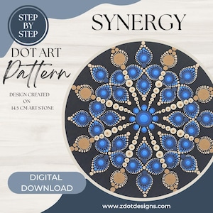 Z Dot Designs Dot Mandala Handledning | Steg-för-steg-instruktioner | Digital nedladdning | Prickmönster