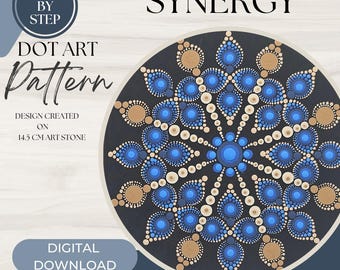 Z Dot Designs Dot Mandala Tutorial | Step-by-Step Instructions | Digital Download | Dotting Pattern