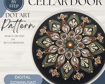 Z Dot Designs Dot Mandala Tutorial | Step-by-Step Instructions | Digital Download | Dotting Pattern