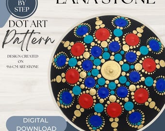 Z Dot Designs Dot Mandala Tutorial | Step-by-Step Instructions | Digital Download | Dotting Pattern