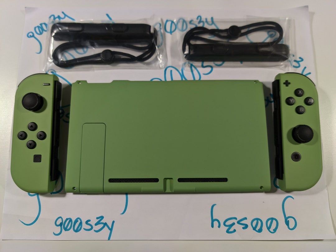 New Nintendo Switch Custom Matcha Green Joycons and Backplate Etsy