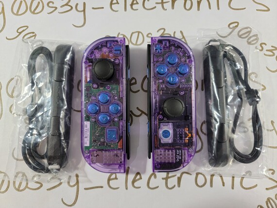Clear purple joycons deals